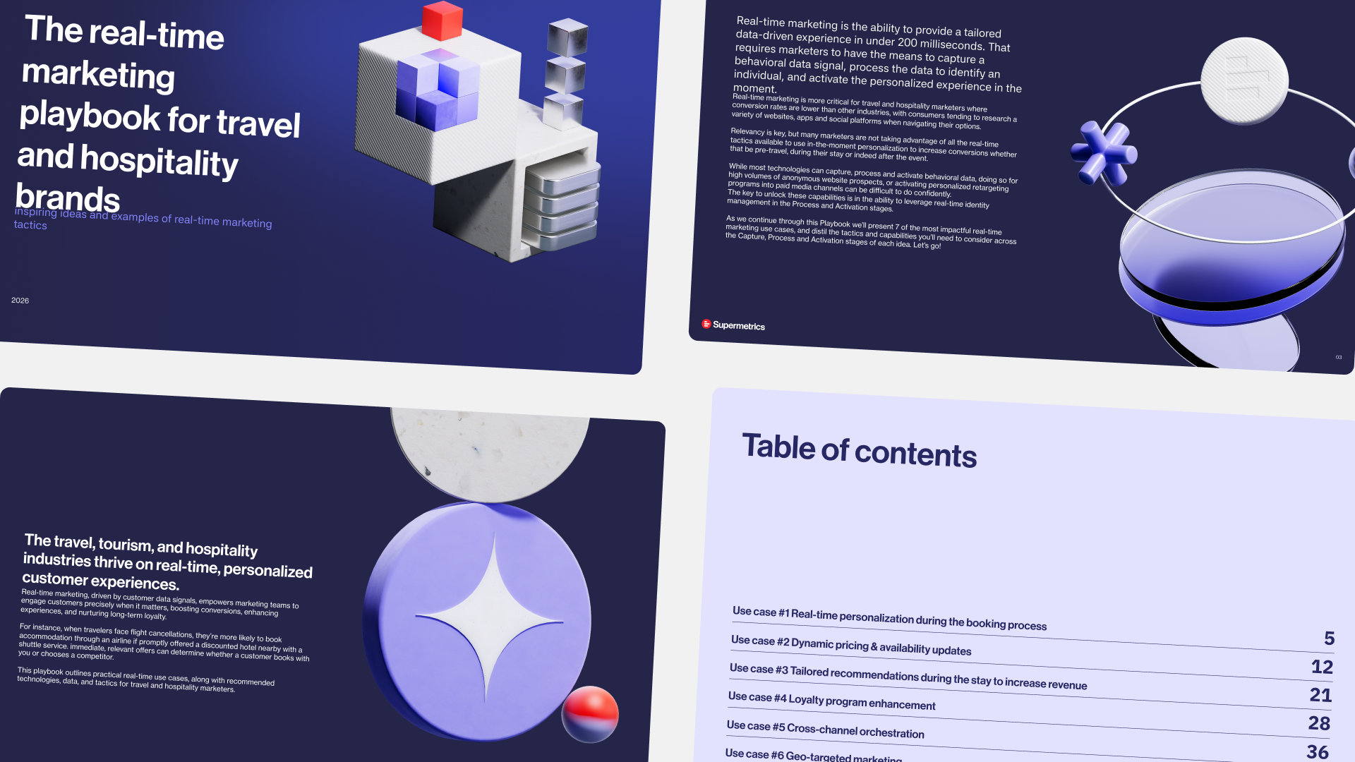 Supermetrics eBook — The real-time marketing playbook for travel and hospitality brands